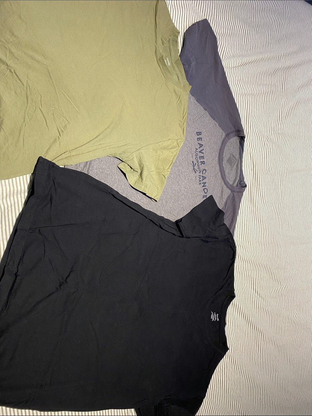 Beaver Canoe Men's Short Sleeve Tee - Olive, Gray, Black